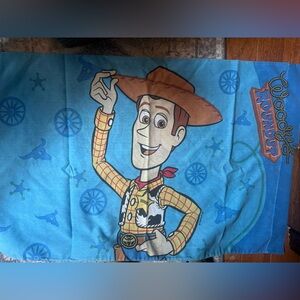 1990s vintage Toy Story Woody and Buzz Pillowcase